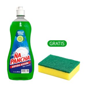 Ña Pancha Lavavajillas Liquido Limón 900 ML + Esponja
