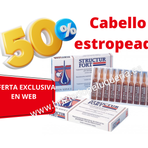 AMPOLLAS DE Tratamiento Reconstructor para cabello estropeado Structur Fort DIKSON