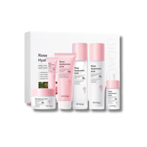 Kit facial hialuronico rosas Bioaqua con estuche de lujo