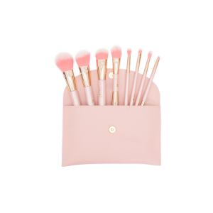Kit x8 Brochas Mia RBD rosa + Estuche Trendy