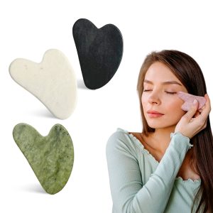 Piedra jade Guasha facial Antiedad