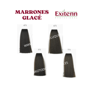 TINTE / COLORACIÓN PARA EL PELO COLOR CREME EXITENN GAMA: MARRONES GLACÉ