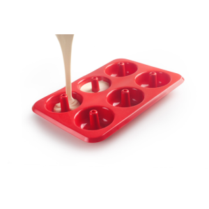 Molde Doughnut 6 Cavidades Strawberry Ibili