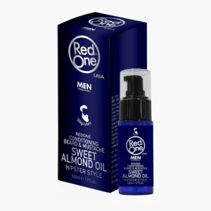ACONDICIONADOR BALSAMO DE ACEITE DE ALMENDRAS DULCES PARA BARBA Y BIGOTE PROFESIONAL RED ONE