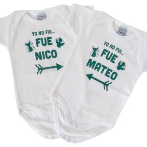 Bodys para mellizos Yo no fui…