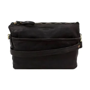 Bolso bandolera de piel lavada Roma