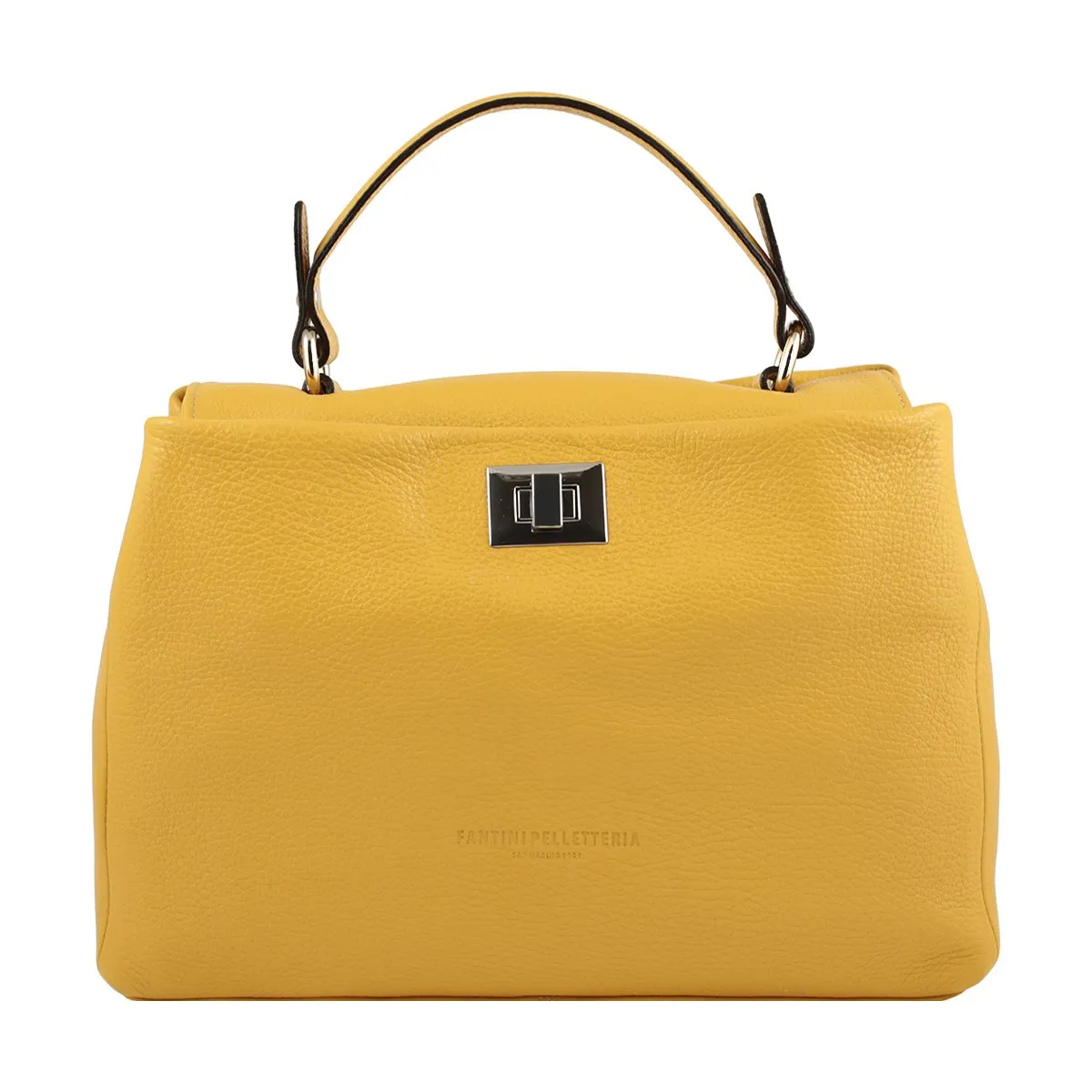 Bolso de mano de cuero Pompei