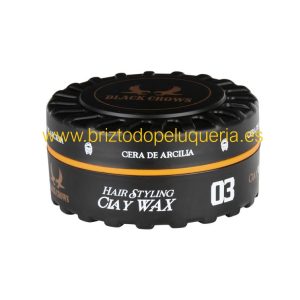 CERA DE ARCILLA para PEINADO ASUER STYLING HAIR CLAY WAX BLACK CROWS
