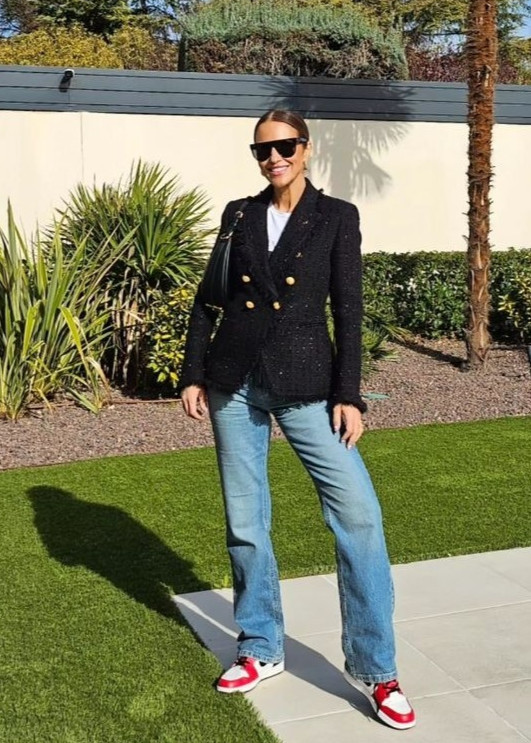 Blazer cruzado brillos desflecada Emilie The Extreme Collection - Imagen 7