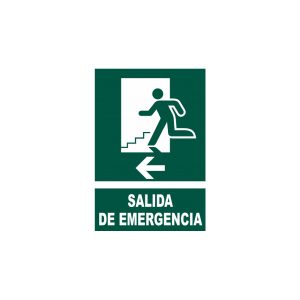 Señal Salida de Emergencia Izquierda Luminiscente COFAN