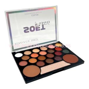 Paleta de maquillaje con 25 sombras de ojos Romantic Colores Soft Pastels SHAUSA